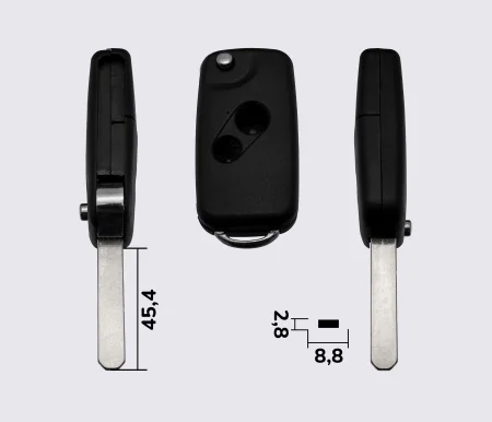 HONDA 2 кнопки заготовка викидного ключа (корпус)
