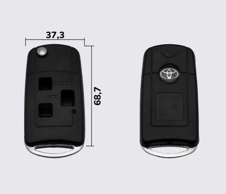 TOYOTA ACURA style 3 кнопки заготовка викидного ключа (корпус)