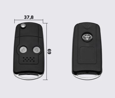 TOYOTA COROLLA 2 кнопки заготовка викидного ключа (корпус)