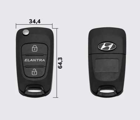 HYUNDAI ELANTRA 2 кнопки заготовка викидного ключа (корпус)
