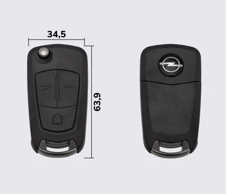 OPEL Astra, Omega, Vectra 3 кнопки заготовка викидного ключа (корпус)