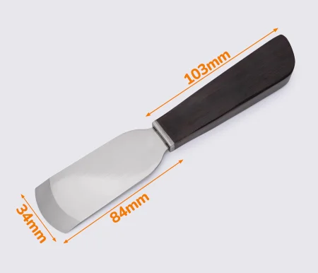 Нож для брусовки кожи с ровным лезвием (34-0079)