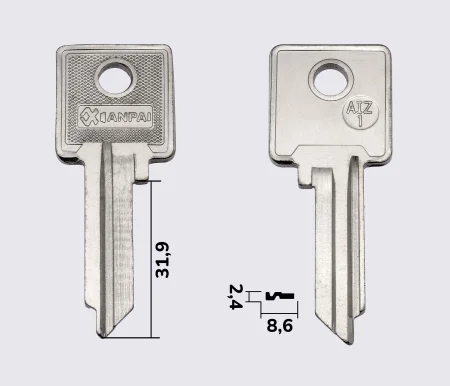Заготовка ключів AIZ-1 (Xianpai)