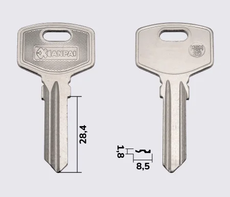 Заготовка ключів MSM-2D (Xianpai)