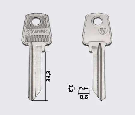 Заготовка ключів BLT-1D (Xianpai)