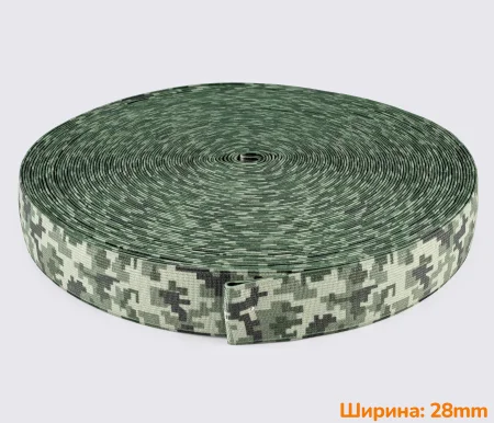 Гумка (еластична стрічка) 28мм піксель