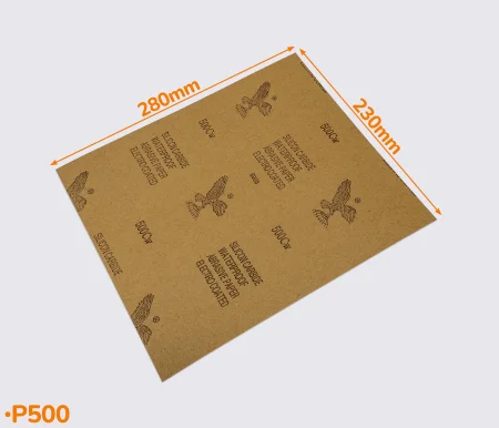 Листовая наждачная бумага / шкурка Р500, р.230х280 мм 00-204/500
