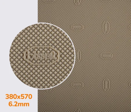 052 bissell светло-коричневая (тропик) резина набоечная, р. 380*570*6.2 мм