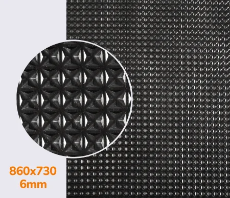 Гума для підошви полегшена DALSOFT KONVERT (Dunlop), р. 860*730*6мм, кол. чорний