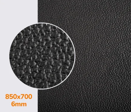 Резина подошвенная облегченная CREP (Dunlop), р. 850*700*6мм, цв. чёрный