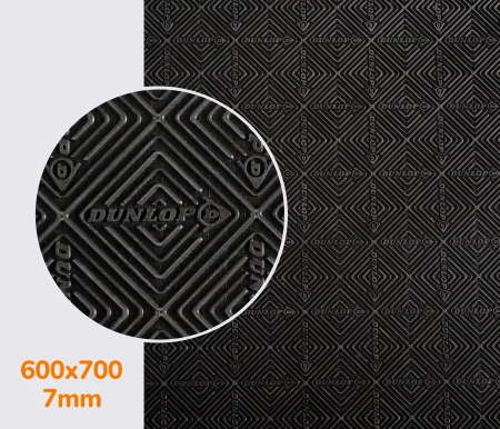 Резина набоечная WINDOW (Dunlop), р. 600*700*6.4 мм, цв. чёрный