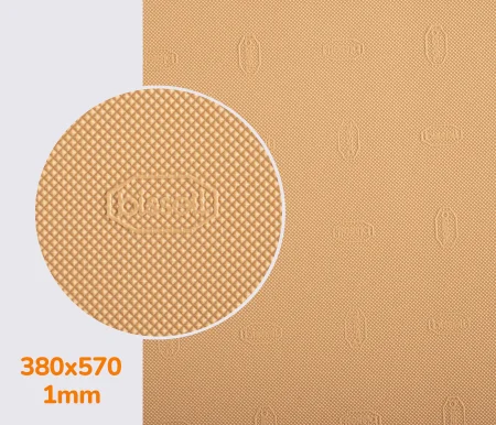 050 (1mm) bissell, цв. бежевый (№21), р. 380*570*1 мм - резина подметочная/профилактика листовая