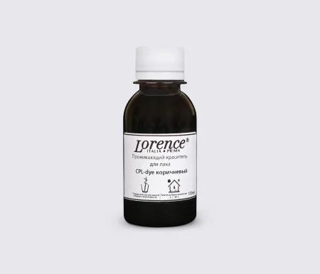 Проникающая коричневая краска для лаковой кожи 100 мл - CPL-dye (brown) - Patent leather dye (Lorence)