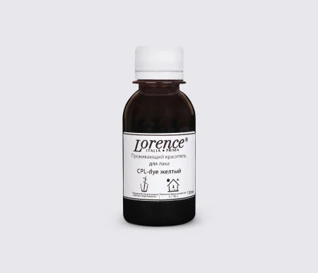 Проникающая желтая краска для лаковой кожи 100мл - CPL-dye (yellow) - Patent leather dye (Lorence)