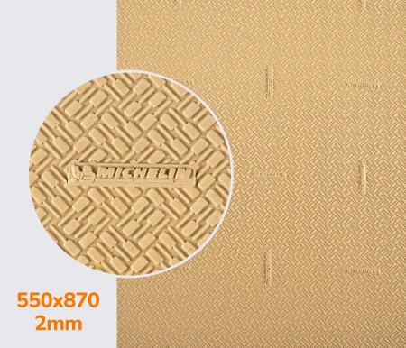 Резина подмёточная XA014 ONE MICHELIN (Франция), р. 550*870*2мм, цв. бежевый (honey)