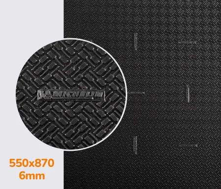 Резина набоечная XA014 ONE MICHELIN (Франция), р. 550*870*6мм, цв. цв. черный (black)