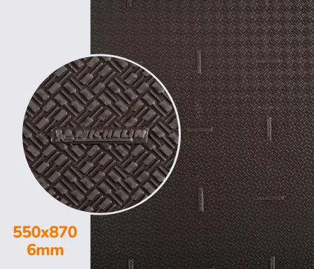 Резина набоечная XA014 ONE MICHELIN (Франция), р. 550*870*6мм, цв. цв. темно-коричневый (d.brown)
