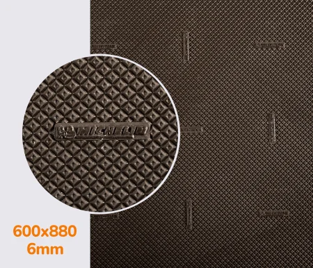 Резина набоечная XA013 TWO MICHELIN (Франция), р. 600*880*6мм, цв. цв. темно-коричневый (d.brown)
