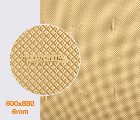 Резина набоечная XA013 TWO MICHELIN (Франция), р. 600*880*6мм, цв. цв. бежевый (honey)