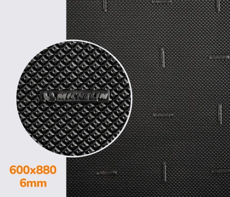 Резина набоечная XA013 TWO MICHELIN (Франция), р. 600*880*6мм, цв. цв. черный (black)