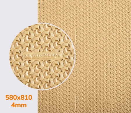 Резина облегченная для подошв XA016 CUSHION MICHELIN (Франция), р. 570*810*4мм, цв. бежевый