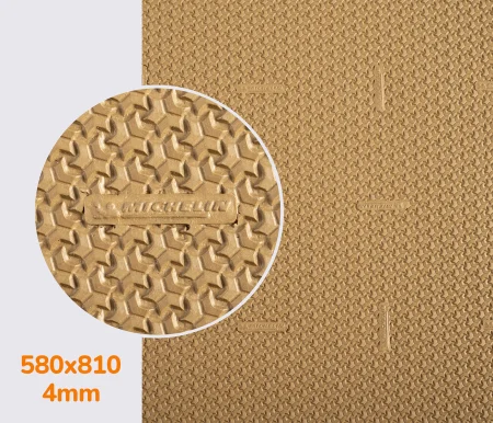 Гума полегшена для підошв XA016 CUSHION MICHELIN (Франція), р. 570*810*4мм, кол. карамель