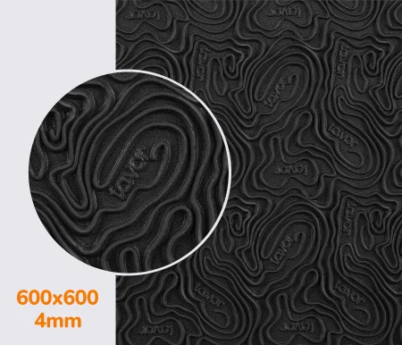 Гума каучукова FAVOR - MARS, р. 600*600*4мм, кол. чорний