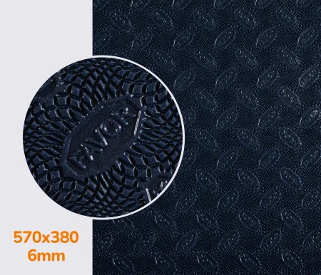 Резина набоечная FAVOR, р. 570*380*6мм, цв. темно-синий (8) dark blue