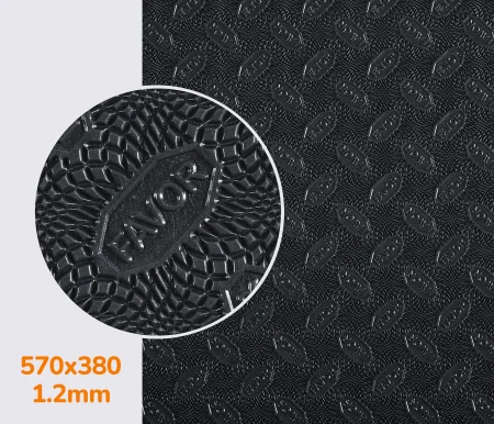 Гумова профілактика FAVOR, р. 570*380*1.2 мм, кол. темно-сірий dark grey