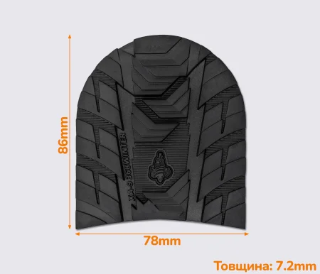 Набійка гумова XA009 WINTER MICHELIN (Франція) т. 8мм, р. 36-38, кол. чорний