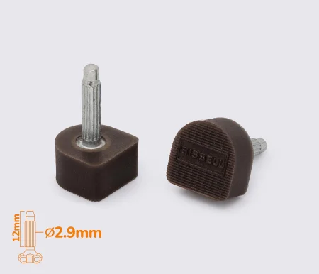 BISSELL-S коричневый, шт. 2.9 мм, набойки полиуретановые