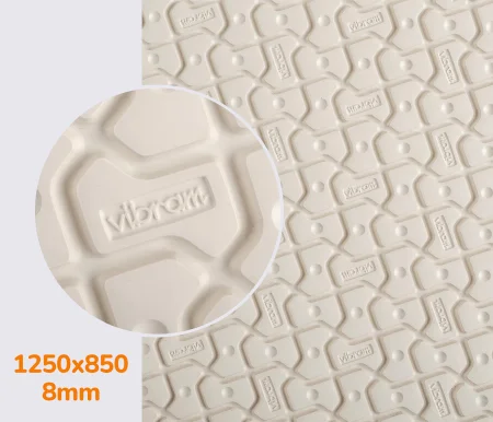 WOODSTOCK (8327), кол.кремовий (55), т. 8мм легка гума / ЕВА Vibram