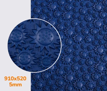 Astro Sunflowers (проф.111), кол.синій (376), т.5мм легка мікропориста гума для підошв Nora