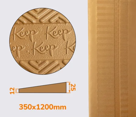 Косяк для подошвы на угги, сапоги, рисунок Keep, р. 120см*35см*12/25мм, качество Премиум, бежевый