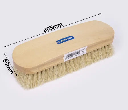 Щетка для обуви Saphir Natural Horsehair Brush, натуральный конский волос, 21 см (2644210)