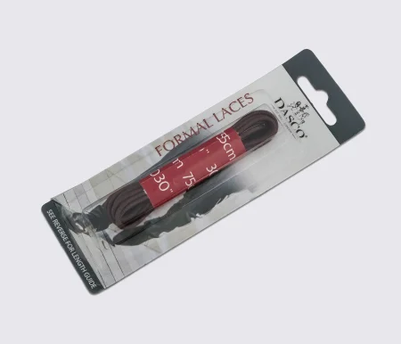 Шнурки круглые тонкие 75 см, DASCO Round Waxed Thin Laces А7251 Коричневый (108)