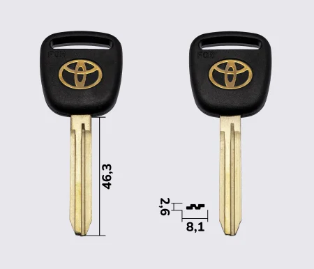 TOYO15P (З-070) заготовка для автомобільних ключів