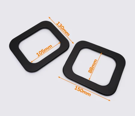 Деревянные ручки для сумки 15*13cm цв. черный (GG-222)