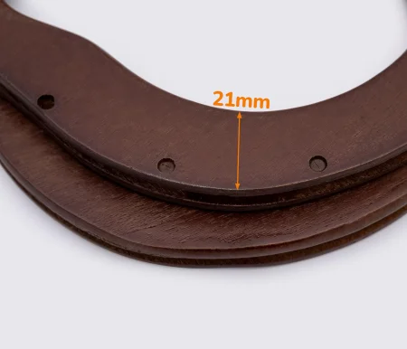 Деревянные ручки для сумки 18*14.5cm цв. коричневый (GG-238)