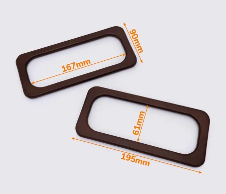 Деревянные ручки для сумки 19.5*9cm цв. коричневый (GG-216)
