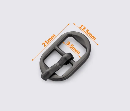 Пряжка 10мм кол. графит 88-202