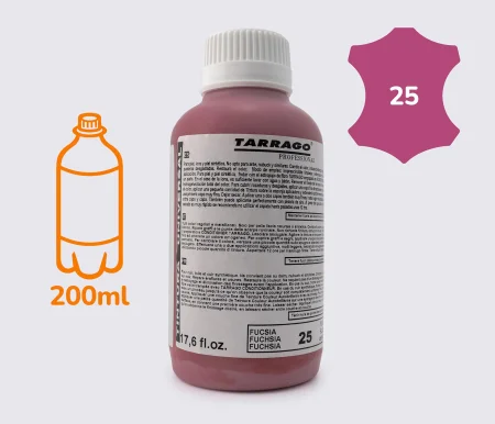 Фарба кол.фуксія для гладкої шкіри та текстилю Tarrago Self Color Shine Dye, 200 мл TPP01 (25)