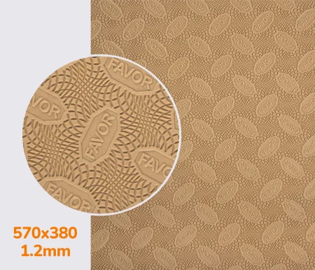 Гумова профілактика FAVOR, р. 570*380*1.2 мм, кол. бежевий (10) light beige