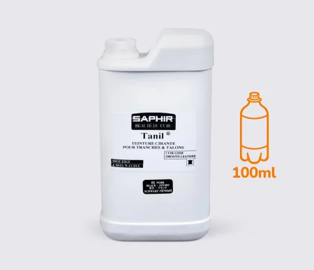 Краска для каблуков и подошв Saphir Tanil 100 мл (НА РАЗЛИВ) , цв. черный (01) (0866)
