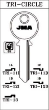 Заготовка ключів TRI-12D (Xianpai)