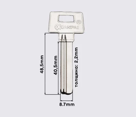MLT1R (латунь) заготовка ключа