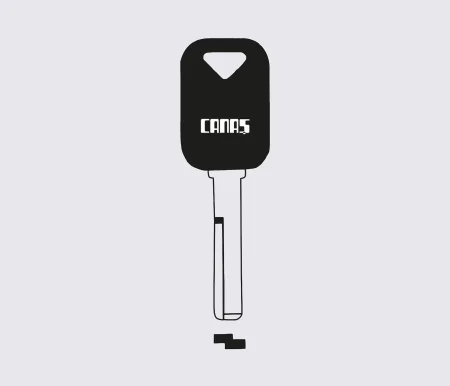 PHU43P Canas заготовка автомобільного ключа