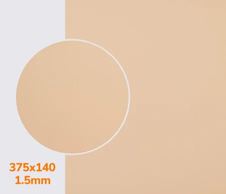 Полиуретан листовой CASALI SILK р. 375*140*1.5 мм, цв. кремовый