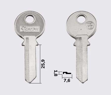 Заготовка ключей TRI-7D (Xianpai)