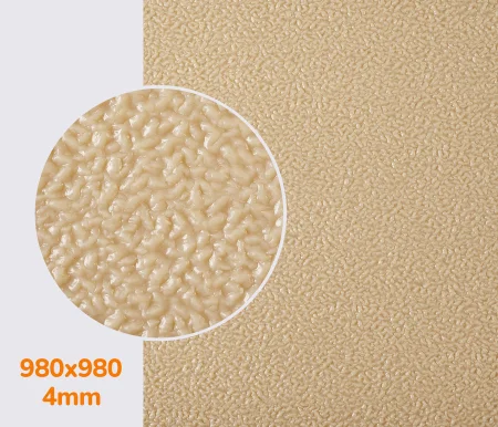 Резина подметочная каучуковая PURE RUBBER, р. 980*980*4 мм, цв. бежевый
